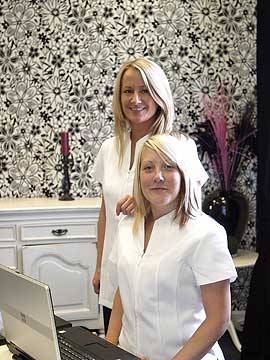 Vicky mills with Therapist Zoe Mills