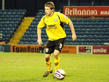 Costly: Tom Kennedy's second half error led to Stockport's second goal