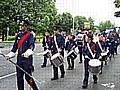 St Martin's Band playing the music at Norden Carnival