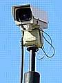 CCTV Camera in operation at Castleton train station.