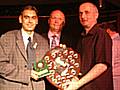 Referee John Molloy receives his Referee of the Year Award