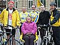 Louis Blank (centre) with David Geldard, David Hall, Danny Griffiths, Councillor Gregory Couzens and Councillor Ann Metcalfe 