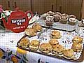 Photo of a tray of cakes