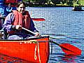 Henna Zamir canoeing at the Water Park Lakeland Adventure Centre