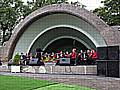 Lancashire Fusiliers Association Band Perform on the new Open Air Theatre