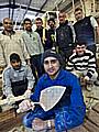 Khalid Mahmood with other trainees at the Building Trades Agency. 