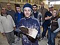 Hannah Yates and other trainees at the Building Trades Agency