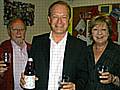 Simon Danczuk enjoying a bottle of Gordon’s Brown Ale with MPs Janet Anderson and Jim Dobbin