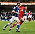 Chris Dagnall gets beyond Chris Blackburn.