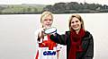 Beth Sutcliffe and Councillor Wera Hobhouse at Hollingworth Lake.