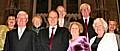 Local Liberal Democrats at the annual dinner at the town hall alongside Simon Hughes MP (front row, second left).