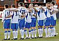 There was a minute's silence before the game honouring those who died in service of their country.