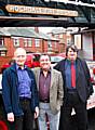 Bob Bonner, the museum’s General Manager, Councillor Peter Rush and Vice Chairman of the Greater Manchester Transport Authority, Keith Whitmore.