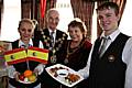 Young Modern Apprentices Liam Bridgeman (16) and Kirsty Dykes (16) from St Anne’s Academy, Middleton welcomed the Mayor and Mayoress to the Spanish Tapas evening at the college restaurant 