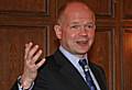 William Hague speaking in Castleton