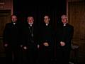 Archbishop Paul Gallagher is to visit Heywood on Friday. He is pictured here, second from the left