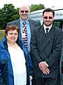 Kathy Shaw and Barry Mackleston of Rochdale's Partnerships for Older People Project and Neil Foley, Heywood New Heart Community Transport