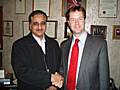 Zulfiqar Ali with Lib Dem leader Nick Clegg