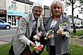 Litter pick: Rochdale Township chairman Councillor William Hobhouse with June Schofield from the Whitworth Road Community Association.