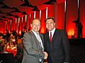 Education Minister Ed Balls and Simon Danczuk at the Labour Party Sportsmans' Dinner 