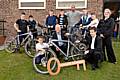 Kirkholt youngsters get on their bikes alongside representatives from Alliance & Leicester