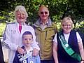 Dame Mary Peters (back left) with other guests at the Hollingworth Lake NSPCC fun day.