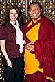 Joanne Potts of True Serenity with Tibetan Monk Geshe Lama Ahbay Tulku Rinpoche