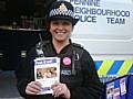 Neighbourhood police teams were on the Butts in the town centre earlier this week to pass on information about bogus callers in run up to digital switch.