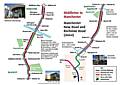 A map showing proposals for bus improvements in the North Manchester area.