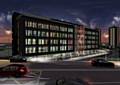 Rochdale Sixth Form College at night (computer generated impression)