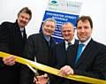 Councillor Neil Swannick, Chair of Greater Manchester Waste Disposal Authority, Councillor Alan Taylor, leader of Rochdale Borough Council, Stephen Jenkinson, Chief Executive of Viridor Laing (Greater Manchester) Limited and Dan Norris, Environment Minister