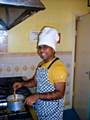 Groundwork Volunteer, Manju Kiran shows-off his cookery skills