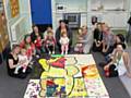 Newbold Sure Start Children’s Centre's giant Pudsey.