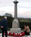 Remembrance service at Wardle Cenotaph