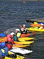 Kayaking group at Hollingworth Lake.