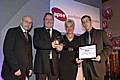 Heywood Civic Centre Managers Graham Duckworth and Brian Johnson receiving their Award, presented by Denise Walsh alongside Councillor Leon Unczur, APSE English Chairman 2008/2009