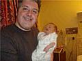 Councillor Dale Mulgrew with his newborn son Tristan Joseph.