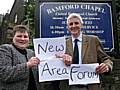 Get talking: Councillors Angela Coric and William Hobhouse invite you to the new Bamford Area Forum