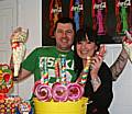 Tickling tastebuds: John and Michaela have opened an old fashioned sweet shop in the centre of Castleton.