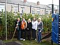 All systems 'hoe' for the 'Hands on at Howard Street' group; Melanie Ashurst, Christine Jones, Maria Dziobek, Emma Mew and Rita Clarke.