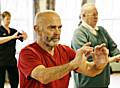 Enjoying Tai Chi, one of a range of activities on offer during Recycled Teenagers events.