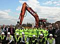 Taking shape: Work on building the £17.6M St Anne’s Academy in Middleton is underway.