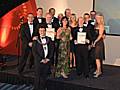 WE’VE DONE IT!: The winning team from Niche Northwest Ltd and Rochdale Borough Council’s Building Control Team.  The picture includes Mark Dalzell - Building Control Manager, Rochdale Borough Council (fourth from right), Caroline Hacking – Granada TV’s Entertainment Reporter (fifth from right) and Jeremy Hall - Local Authority Building Control president (front).