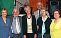 Frances Burke, John Hughes, Celia Maloney, Ann Ruane, Michael Brady and Rita Brown following the cheque presentation to Francis House.