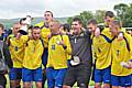 Boundary Park celebrate their cup final victory.