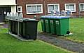 The locked up bins in Furnace Road