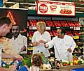 Aazam Ahmad entertaining shoppers at Tesco Rochdale