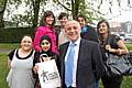 Latest recruits: Students with Medical Director Dr Nick Dawes during Volunteers Week (1-7 June).