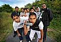 Sajid Mohammed and Sheraz Farooq with their peers who have created their own film on living as Muslims in Rochdale.