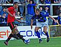 Craig Dawson in action for Dale during a pre-season fixture against Manchester United's youngsters.